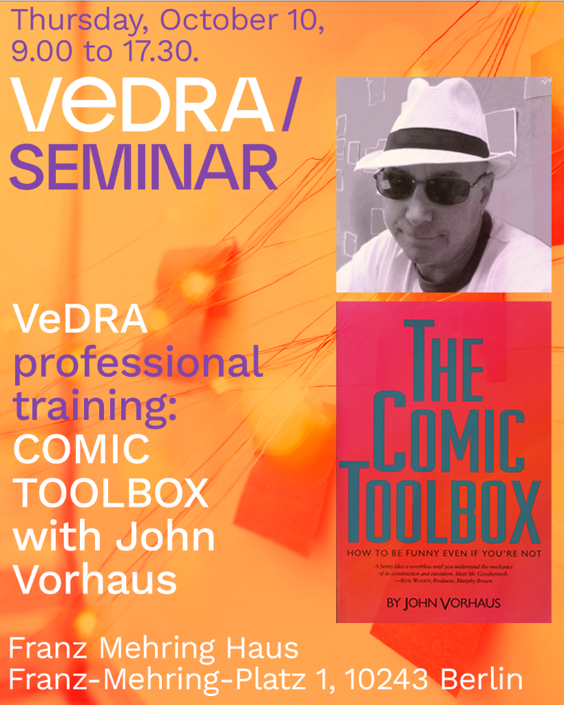 Oct 10, 2024 Professional training: COMIC TOOLBOX WORKSHOP with John ...